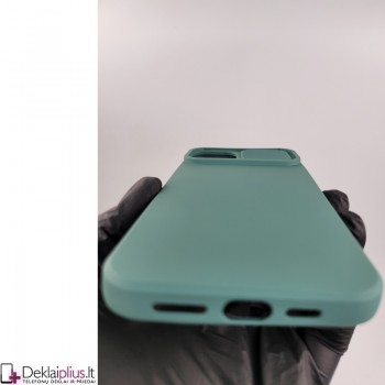 Švelnus guminis dėklas su kameros apsauga - žalias (Apple Iphone 14 Plus) Švelnus guminis dėklas su kameros apsauga - žalias (Apple Iphone 14 Plus)
